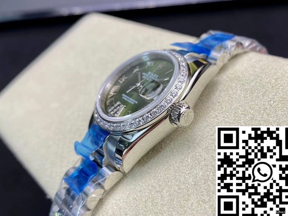 28MM Green Dial Factory Diamond-set Datejust BP Rolex 1119